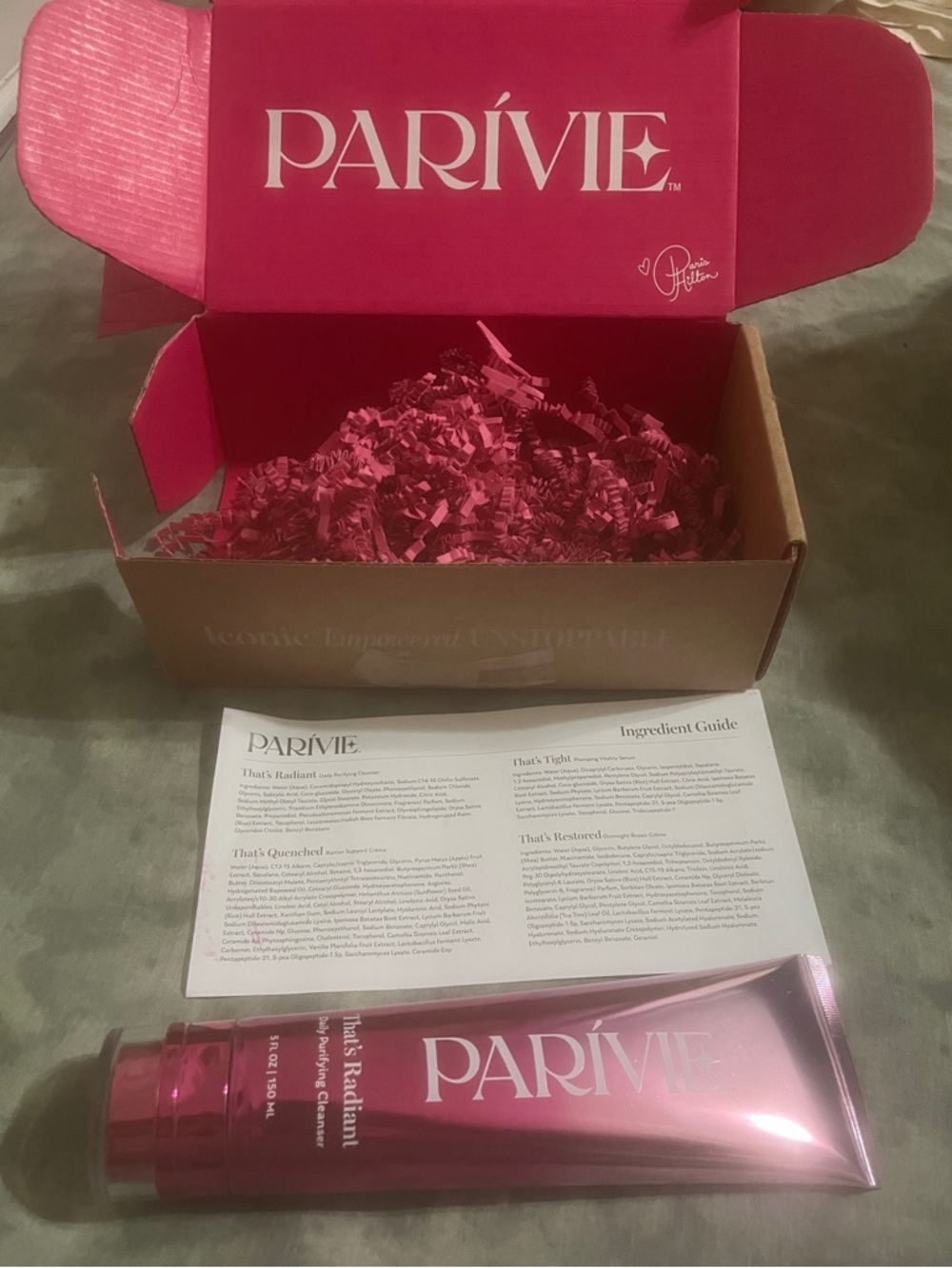 Parivie Paris Hilton NEW Radiant Daily Purifying Clean ser Skincare 5FL OZ 150ML - Picture 2 of 8